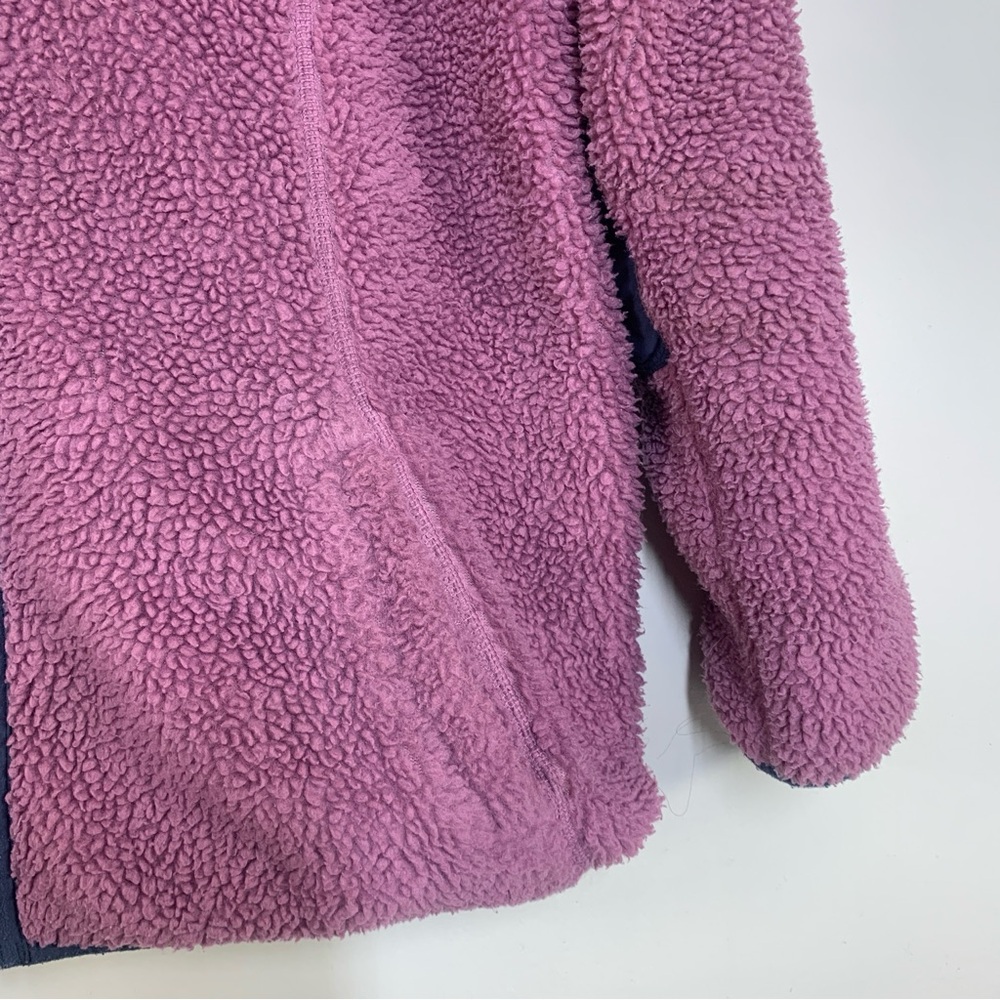 L.L.Bean Sherpa Hooded Jacket Punk/Blue -XL 18 - Picture 7 of 14